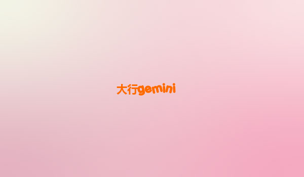 大行gemini